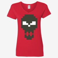 Ladies' Heavy Cotton™ V-Neck T-Shirt Thumbnail