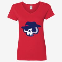 Ladies' Heavy Cotton™ V-Neck T-Shirt Thumbnail