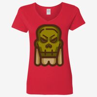 Ladies' Heavy Cotton™ V-Neck T-Shirt Thumbnail