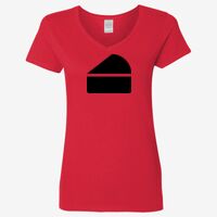 Ladies' Heavy Cotton™ V-Neck T-Shirt Thumbnail