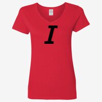 Ladies' Heavy Cotton™ V-Neck T-Shirt Thumbnail