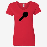 Ladies' Heavy Cotton™ V-Neck T-Shirt Thumbnail