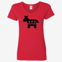 Ladies' Heavy Cotton™ V-Neck T-Shirt Thumbnail