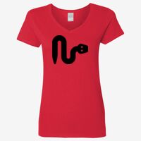 Ladies' Heavy Cotton™ V-Neck T-Shirt Thumbnail