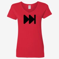 Ladies' Heavy Cotton™ V-Neck T-Shirt Thumbnail