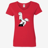 Ladies' Heavy Cotton™ V-Neck T-Shirt Thumbnail