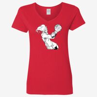 Ladies' Heavy Cotton™ V-Neck T-Shirt Thumbnail