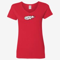 Ladies' Heavy Cotton™ V-Neck T-Shirt Thumbnail