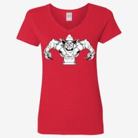 Ladies' Heavy Cotton™ V-Neck T-Shirt Thumbnail