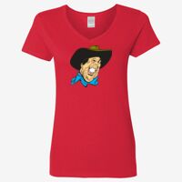 Ladies' Heavy Cotton™ V-Neck T-Shirt Thumbnail