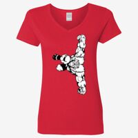 Ladies' Heavy Cotton™ V-Neck T-Shirt Thumbnail