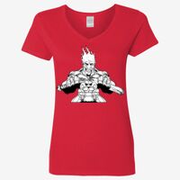 Ladies' Heavy Cotton™ V-Neck T-Shirt Thumbnail