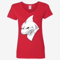 Ladies' Heavy Cotton™ V-Neck T-Shirt Thumbnail