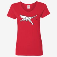 Ladies' Heavy Cotton™ V-Neck T-Shirt Thumbnail