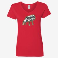 Ladies' Heavy Cotton™ V-Neck T-Shirt Thumbnail