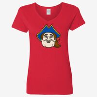 Ladies' Heavy Cotton™ V-Neck T-Shirt Thumbnail
