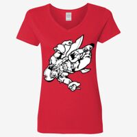 Ladies' Heavy Cotton™ V-Neck T-Shirt Thumbnail