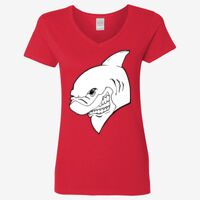 Ladies' Heavy Cotton™ V-Neck T-Shirt Thumbnail