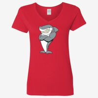 Ladies' Heavy Cotton™ V-Neck T-Shirt Thumbnail