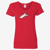 Ladies' Heavy Cotton™ V-Neck T-Shirt Thumbnail