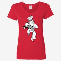 Ladies' Heavy Cotton™ V-Neck T-Shirt Thumbnail