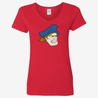 Ladies' Heavy Cotton™ V-Neck T-Shirt Thumbnail