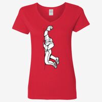 Ladies' Heavy Cotton™ V-Neck T-Shirt Thumbnail