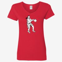 Ladies' Heavy Cotton™ V-Neck T-Shirt Thumbnail
