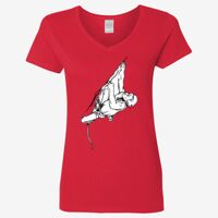 Ladies' Heavy Cotton™ V-Neck T-Shirt Thumbnail