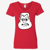 Ladies' Heavy Cotton™ V-Neck T-Shirt Thumbnail