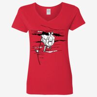 Ladies' Heavy Cotton™ V-Neck T-Shirt Thumbnail