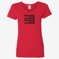 Ladies' Heavy Cotton™ V-Neck T-Shirt Thumbnail