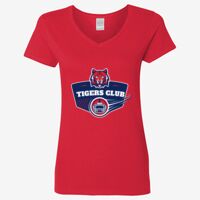 Ladies' Heavy Cotton™ V-Neck T-Shirt Thumbnail