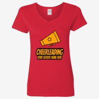 Ladies' Heavy Cotton™ V-Neck T-Shirt Thumbnail