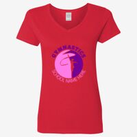 Ladies' Heavy Cotton™ V-Neck T-Shirt Thumbnail