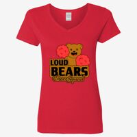 Ladies' Heavy Cotton™ V-Neck T-Shirt Thumbnail