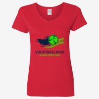 Ladies' Heavy Cotton™ V-Neck T-Shirt Thumbnail
