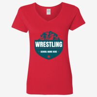 Ladies' Heavy Cotton™ V-Neck T-Shirt Thumbnail