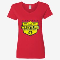 Ladies' Heavy Cotton™ V-Neck T-Shirt Thumbnail