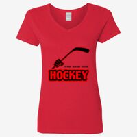 Ladies' Heavy Cotton™ V-Neck T-Shirt Thumbnail