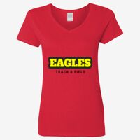 Ladies' Heavy Cotton™ V-Neck T-Shirt Thumbnail