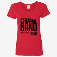 Ladies' Heavy Cotton™ V-Neck T-Shirt Thumbnail