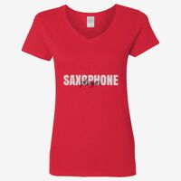 Ladies' Heavy Cotton™ V-Neck T-Shirt Thumbnail
