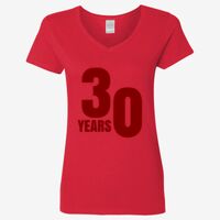 Ladies' Heavy Cotton™ V-Neck T-Shirt Thumbnail