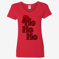 Ladies' Heavy Cotton™ V-Neck T-Shirt Thumbnail